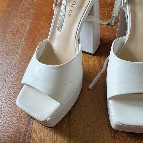 Modatope (Amazon) white platform heels - Picture 5 of 8